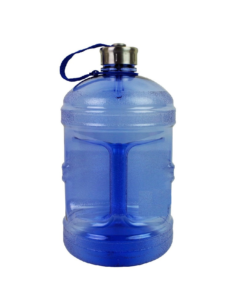 BPA Free 1 Gallon Water Bottle Steel Cap Drinking Canteen Jug Container