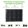 thumbnail image 3 of Panel Solar Portatil, Panel Solar Plegable De 60W Puerto Monocristalino Tipo C Para Teléfono Celular Para Acampar, 3 of 7