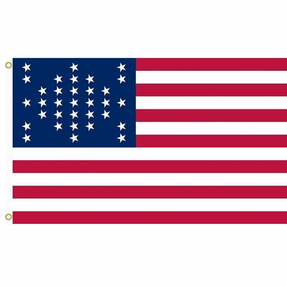 USA 33 Stars Flag USA 33 Stars Union Civil War 3x5 Feet Flag 