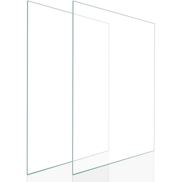FFLY 4x6 Picture Frame Glass Replacement (2 Pack) High-Definition Real Glass Sheet, Set of 2