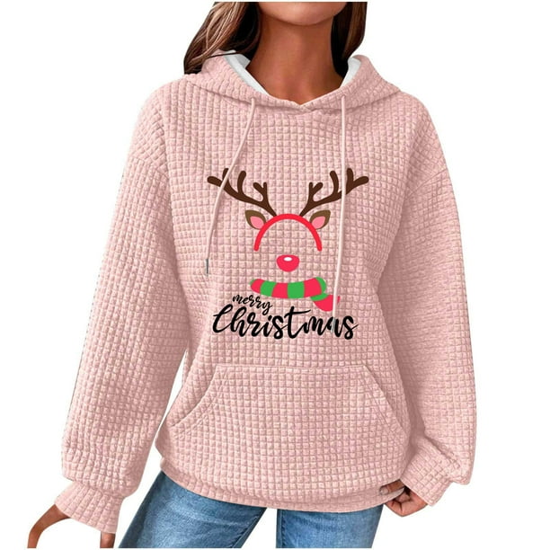 Pisexur Women's Plus Size Christmas Sweatshirt Xmas Blouses Ugly Xmas ...