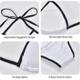 thumbnail image 6 of Top-kevin Fashion Boxing Bikini Women Halterneck Top and Set Swimsuits Beach Swimming Black, 6 of 12