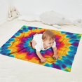 thumbnail image 2 of Colorful Rainbow Tie Dye Spiral Pattern Blanket,Comfortable Soft Flannel Throw Blanket,All Season,Warm Lightweight Blankets for Sofa Bed Couch Living Room Chair,30"x40", 2 of 4