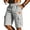 Light Gray, variant on Men's Quick-Dry Cargo Shorts - Multi-Pocket Casual Beach Shorts - Relaxed Fit Drawstring Walking Shorts for Summer Outdoor & Hiking Black L