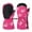 Rose Red Mermaid, variant on MoKo Toddlers Winter Mittens, Waterproof Skiing Gloves with Zipper for 2-5 years Girls Boys