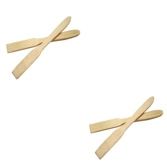 WORGEOUS 4 PCS Coffee Special Wooden Stirring Stick Bamboo Wood Stick Coffee Drink Stirring Spoons for Bar Home Hotel