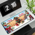 thumbnail image 3 of Merry Christmas Woofmas Xmas Noel Bullmastiff Elf Candy Cane Snow Desk Mat Full Keyboard Mouse Pad Dog Lover Large Mousepad - 13017, 3 of 5