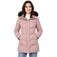 thumbnail image 2 of Wantdo Women's Jacket Warm Winter Coat Quilted Winter Jacket Long Puffer Parka Jacket Pink S, 2 of 10