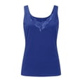 thumbnail image 4 of Sngxgn Women Basic Crop Tank Tops Sleeveless Sport Crop Top(Blue,XXXXL), 4 of 5