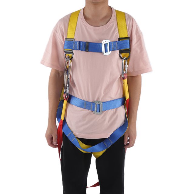 Five Point Body Safety Belt, Safe Strong Five Point Security Equipment Suit Portable for High Work for Outdoor