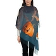 thumbnail image 3 of Sigee Modern Style Pumpkin Witch for Scarf for Women Winter Warm Scarfs with Fringe, 3 of 8
