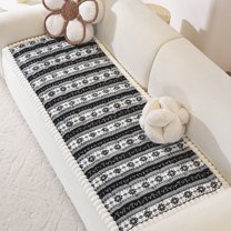 xaoyunyn Thickened Flannel Sofa Cushion Comfortable Winter Antiskid Cover Warm Insulation Stable Easy Care Suit for Pets and Home Decor Furniture