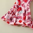 thumbnail image 6 of JAJAHO Newborn Infant Romper Baby Girl Clothes Long Sleeve Bodysuit Love Letter Print Flare Pants With Headband 3PCS Set Toddler Stylish Outfit, 6 of 7