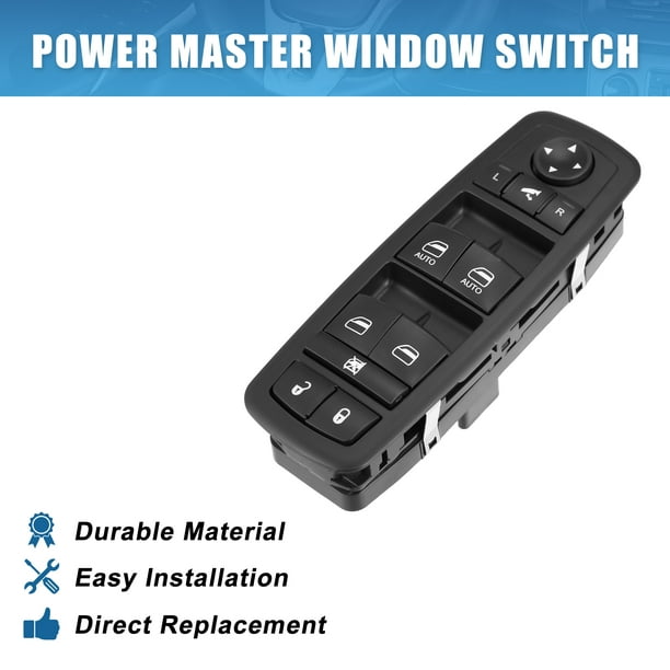 68110867AB Front Left Drive Side Car Power Window Switch Lift Button Panel Master  Control Switch with Tool Set for Ram 