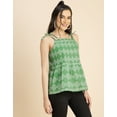 thumbnail image 3 of Moomaya Shoulder Straps Square Neck Pin Tucks Cotton Top - Women's Trendy Top, 3 of 9