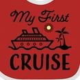 thumbnail image 4 of Inktastic My First Cruise with Cruise Ship and Palm Trees Boys or Girls Baby Bib, 4 of 4