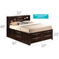thumbnail image 3 of Glory Furniture Marilla Full Storage Bed in Cappuccino, 3 of 3