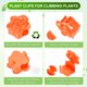 thumbnail image 2 of Uxcell 100 Pack Clips para Pared de Plantas, Clips para Plantas Trepadoras con Pegatina Acrílica para Soporte de Vides [Rosa-Naranja], 2 of 7