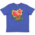 thumbnail image 3 of Inktastic I'm One in a Melon- Watermelon Heart Youth T-Shirt, 3 of 5