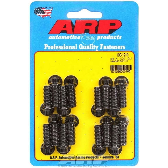 ARP Header Bolt Kit Universal 3/8-16 in Thread x 1 in Long P/N 100-1210