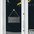 thumbnail image 7 of Funny Farmhouse Style Wood Sign Inhale Exhale Wall Art Inspirational Quotes Black And White Gym Decor Home Hanging Wall Decor Front Porch Bathroom Wooden Sign 6X12 Inch, 7 of 7