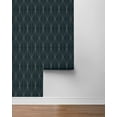 thumbnail image 7 of NextWall Blue Denim & Pewter Geo Diamond Peel and Stick Wallpaper - 20.9 ft. W x 18 ft. L Roll, 7 of 7