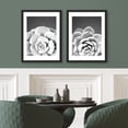 thumbnail image 3 of PixonSign Framed Wall Art Texas Succulent Cactus Posters, Set of 2 Black & White Desert Plants Photography Illustrations Wall Decor, Adhesive Canvas Prints for Home Decor - 12"x16" Black, 3 of 5