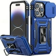 thumbnail image 2 of Shockproof Heavy Duty Hard Phone Case with Metal Holder for 16 Pro Max 15 Pro Max 14 Pro Max, 2 of 5