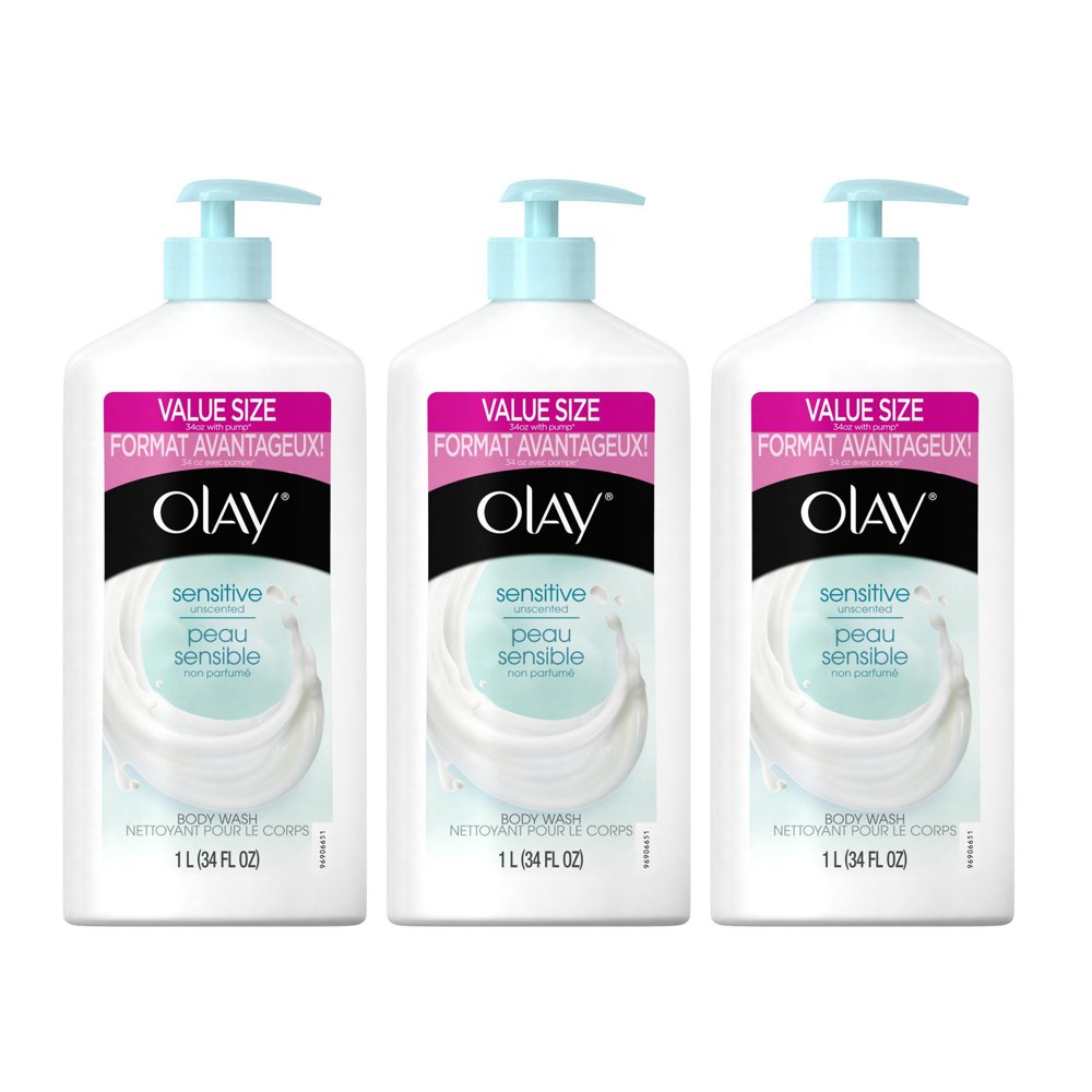 Olay Ultra Moisture Sensitive Body Wash, 34 Ounce, Pack of 3 Walmart