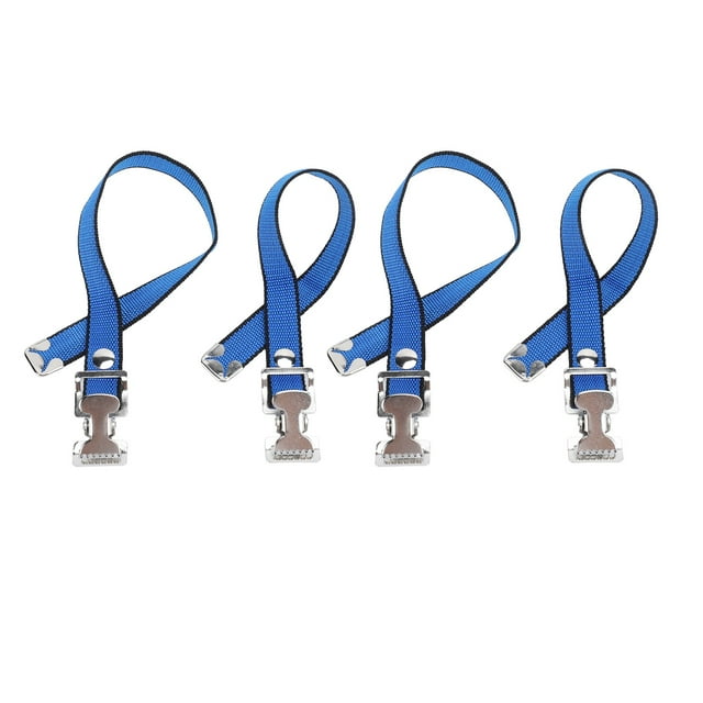 Coreas para zancos para panel de yeso, kit de Correa Ajustables para piezas para paneles de yoso con hebilla de aleación de aluminio, 4 uds.