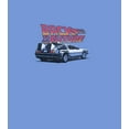thumbnail image 2 of Boy's Back to the Future DeLorean Cartoon  Performance Graphic Tee Royal Blue Heather X Large, 2 of 4