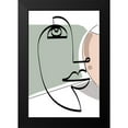 thumbnail image 2 of Mosher, Deidre 11x14 Black Modern Framed Museum Art Print Titled - Mid-Century Line Figure Woman II, 2 of 5