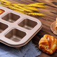 thumbnail image 3 of 1pc Square Baking Tray Square Cup Abrasive Tools Small Square Cake Mold Toast Bread Household Baking Tool, 3 of 4