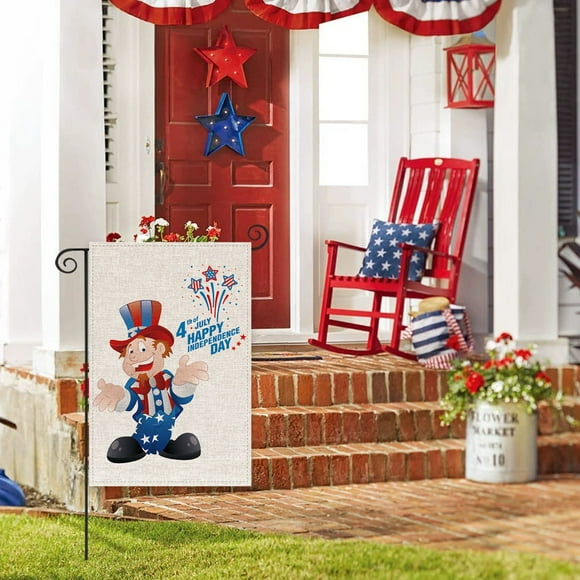 Big Sale! Garden Flag Double-Sided USA Flag, 4th of July Independence Day Home Decor, 12x18 Inch Patriotic Flag for Garden, Yard, Farmhouse, and Outdoor Decorations
