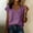 Purple#02, variant on Cotton Linen T Shirts for Women Summer V Neck Linen Short Sleeve Shirts Top Womens Casual Solid Loose Fits Lightweight Breathable Comfy Tee Shirts