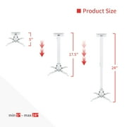 VANKYO Universal Projector Ceiling Mount, Adjustable Height, Rotating Joint, Wall Mount Projectors Bracket, White