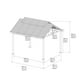HOMETRENDS 11 ft. x 12.5 ft. Hardtop Gazebo