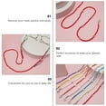 thumbnail image 4 of CIMAXIC Beads Mask Chain Beads Necklace Holder Retainer Hanger Keeper Around Neck,25.98"X0.39"X0.39", 4 of 5