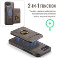 thumbnail image 2 of Dteck Magnetic PU Leather Case for iPhone 16E (2025), Compatible with MagSafe Accessory, Detachable Wallet RFID Blocking Card Holder Ring Stand Shockproof Protective Phone Case, Coffee, 2 of 7