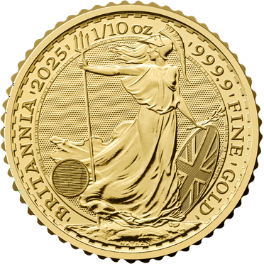 2025 1/10 oz Gold Britannia Coin BU