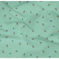 thumbnail image 4 of oneOone Organic Cotton Poplin Twill Fabric Leaves & Rose Flower Printed Craft Fabric BTY 42 Inch Wide, 4 of 4