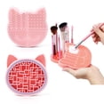 thumbnail image 1 of Makeup Brush with Brush Drying Holder, Silicon Brush Cleaner Pad, 1 of 5