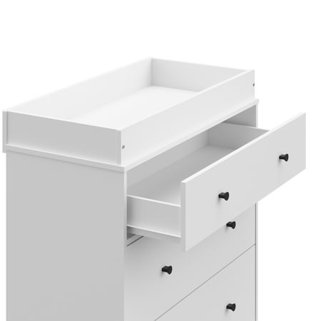 Storkcraft Beckham 3 Drawer Changing Table Dresser, White