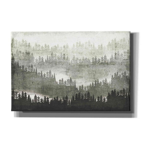 Epic Graffiti 'Mountainscape Silver' by Michael Mullan, Canvas Wall Art, 26"x18"