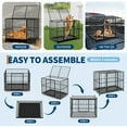 thumbnail image 4 of Royalbelle 36 Inch Stainless Steel Dog Crate for Large XL Breeds, Escape-Proof, 4 of 9