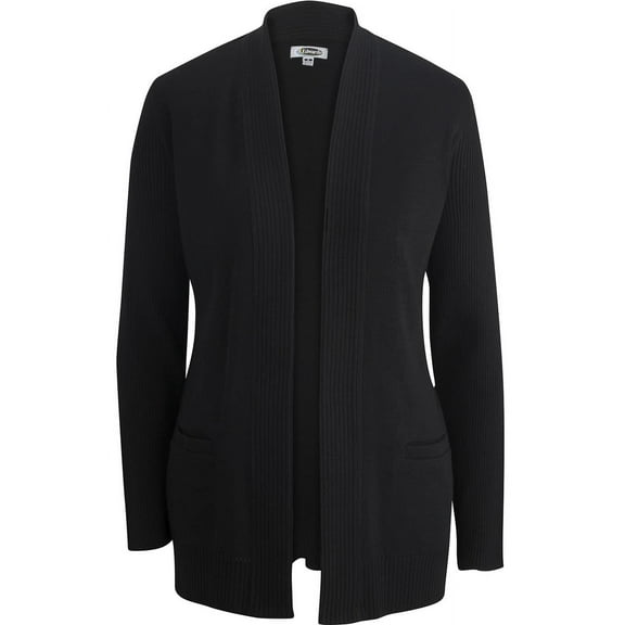 EDWARDS LADIES' OPEN CARDIGAN ACRYLIC SWEATER
