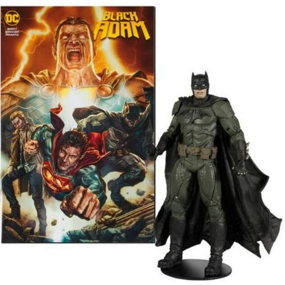 DC DIRECT 7IN FIGURE WITH COMIC - BLACK ADAM - BATMAN