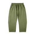 thumbnail image 3 of Betivan Linen Shorts for Women Wide Leg Knee Length Bermuda Shorts Summer Casual Capris High Waisted Capri Pant with Pockets, 3 of 8