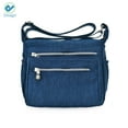 thumbnail image 2 of Deago Women's Shoulder Bags Casual Handbag Bag Messenger Cross Body Nylon Bags - Zipper Pocket (Blue), 2 of 4
