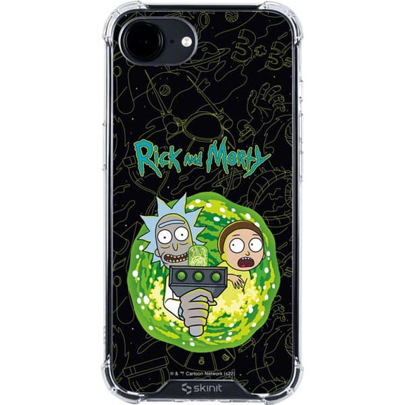 Skinit Adult Swim Rick and Morty Portal Travel iPhone 16e Clear Case